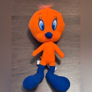 Looney Tunes 10 inch Orange and Blue Plush Tweety Bird, 2017
